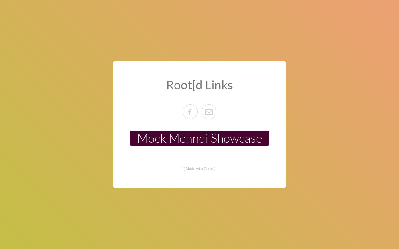 Carrd profile picture for @rooted